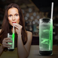 9" Glow Motion Straws - Green